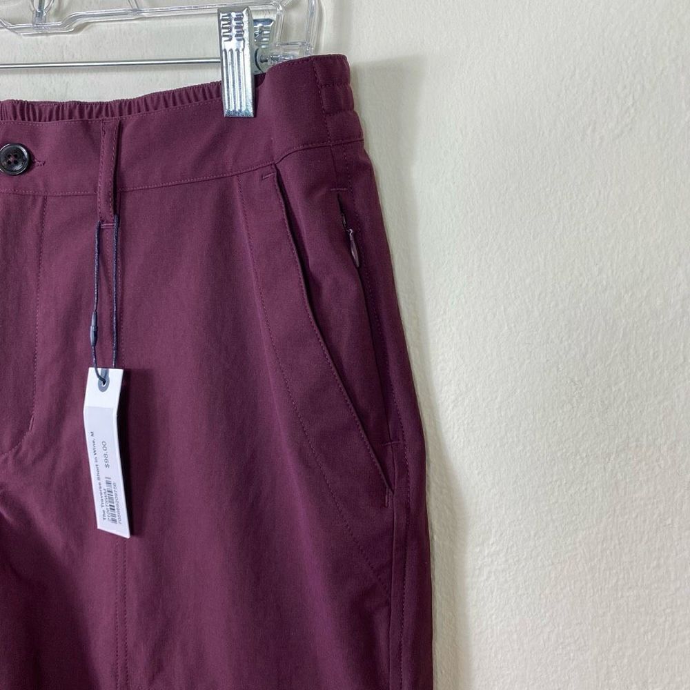 Taylor Stitch For Tracksmith The Traverse Short in Wine Purple Athletic Shorts - Picture 6 of 10